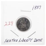 1887 Seated Liberty Dime Coin