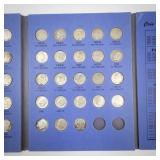 Complete Roosevelt Silver Dime Album 1946-1964 with 48 Dimes