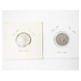 Pair of 1949-S and 1947-S Roosevelt Dimes