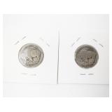 1915 and 1916 Buffalo Nickel Coins Set