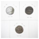1945 P, D, S Silver War Nickel Set