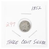 1852 Three Cent Silver Coin