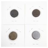 1880-1883 Indian Head Penny Coin Group of 4