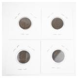 1886-1889 Indian Head Penny Set of 4 US Coins