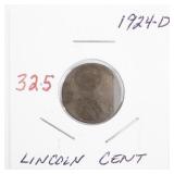 1924-D Lincoln Wheat Cent Penny