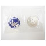 1972 Eisenhower Uncirculated 40% Silver Dollar in Original Packaging