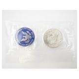 1974 Uncirculated 40% Silver Eisenhower Dollar in Sealed Packaging