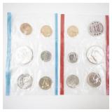 1972 P&D Uncirculated Mint Coin Set in Original Packaging
