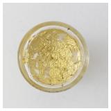 Vial of 24 Karat Gold Flakes - Weight Unknown