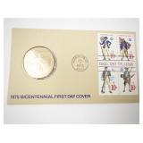 1975 Bicentennial First Day Cover with ARBA Paul Revere Medals
