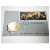 1976 Bicentennial Thomas Jefferson Medal First Day Cover #5 of 5