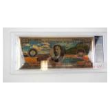 BRADFORD EXCHANGE - Yellowstone National Park 24K Gold-Plated $50 Commemorative Note in Display Case