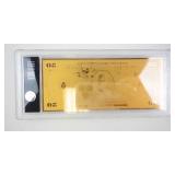 BRADFORD EXCHANGE - Yellowstone National Park 24K Gold-Plated $50 Commemorative Note in Display Case
