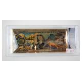 BRADFORD EXCHANGE - Yosemite National Park 24K Gold-Plated Commemorative Note in Display Case