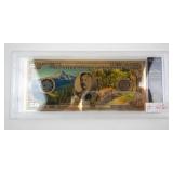 BRADFORD EXCHANGE - 24K Gold-Plated Mount Hood Memorial $50 Commemorative Note in Display Case