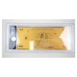 BRADFORD EXCHANGE - 24K Gold-Plated Mount Hood Memorial $50 Commemorative Note in Display Case