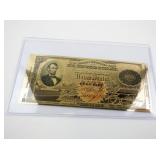 BRADFORD EXCHANGE - Abraham Lincoln Presidential Tribute 24kt Gold Note