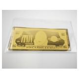 BRADFORD EXCHANGE - Ulysses S. Grant Presidential Tribute Note 50mg 24kt Gold