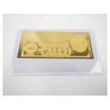BRADFORD EXCHANGE - James A. Garfield 24kt Gold Presidential Tribute Note