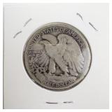 1917 Liberty Walking Half Dollar Silver Coin