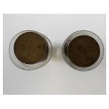 Lot of 2 Rolls of Coins in Plastic Tubes