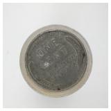 Tube of Assorted Coins in Plastic Storage Case