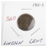 1912-S Lincoln Wheat Cent