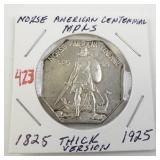 1925 Norse American Centennial Thick Version Silver Medal