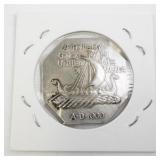 1925 Norse American Centennial Thick Version Silver Medal