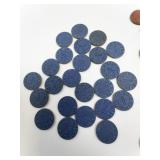 Collection of WWII Era OPA Tokens Red and Blue Set