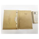 WWII Era War Ration Book Collection with Original Cover