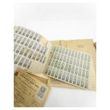 WWII Era War Ration Book Collection with Original Cover