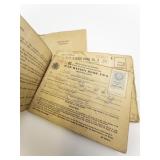 WWII Era War Ration Book Collection with Original Cover