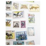 Vintage World Wildlife Postage Stamp Collection with 1980-81 Stamp Catalog