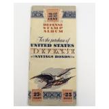 United States Defense Savings Bond Stamp Album with Stamps