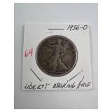 1936-D Walking Liberty Half Dollar