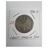 1936-S Walking Liberty Half Dollar