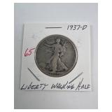1937-D Walking Liberty Half Dollar