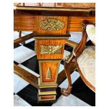 Asnaghi Dining Table with 10 Chairs, Ornate Italian Design