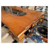 Asnaghi Dining Table with 10 Chairs, Ornate Italian Design