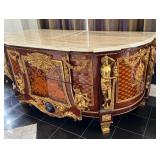Early 20th Century French Louis XVI Style Mahogany Commode with Gilt Bronze Mounts