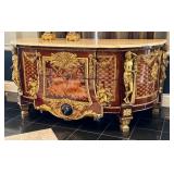 Early 20th Century French Louis XVI Style Mahogany Commode with Gilt Bronze Mounts