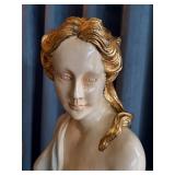 Pair of Italian Figural Floor Lamps with Gilded Accents