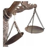 40-Inch Lady Justice Bronze Statue with Scales and Sword