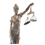 40-Inch Lady Justice Bronze Statue with Scales and Sword