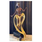 Erté Bronze and Gold Sculpture, "Pleasure of the Courtesan