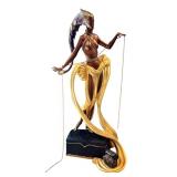 Erté Bronze and Gold Sculpture, "Pleasure of the Courtesan