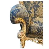 Asnaghi Baroque Style Sofa with Gold Accents