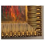 Mark King Original Framed Tiger Oil Painting