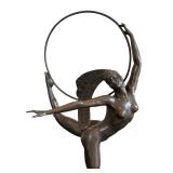 J.P. Morante Art Deco Bronze-Style Dancer Sculpture